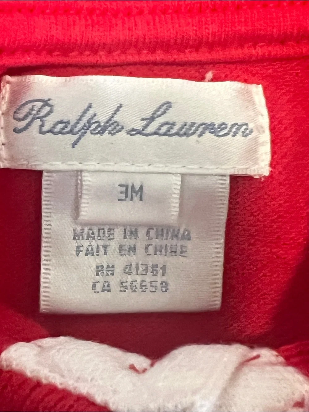 Ralph Lauren Red POLO Short Sleeve One-Piece